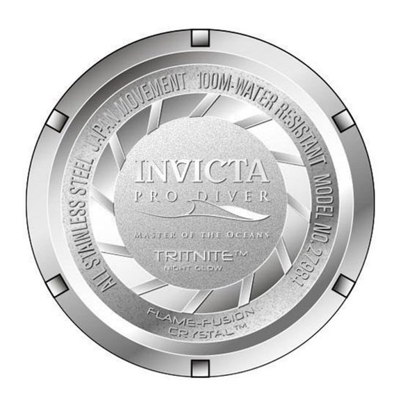 NEW Invicta Pro Diver 50MM Black Dial Quartz Two-Tone SS Bracelet Watch - Picture 6 of 6